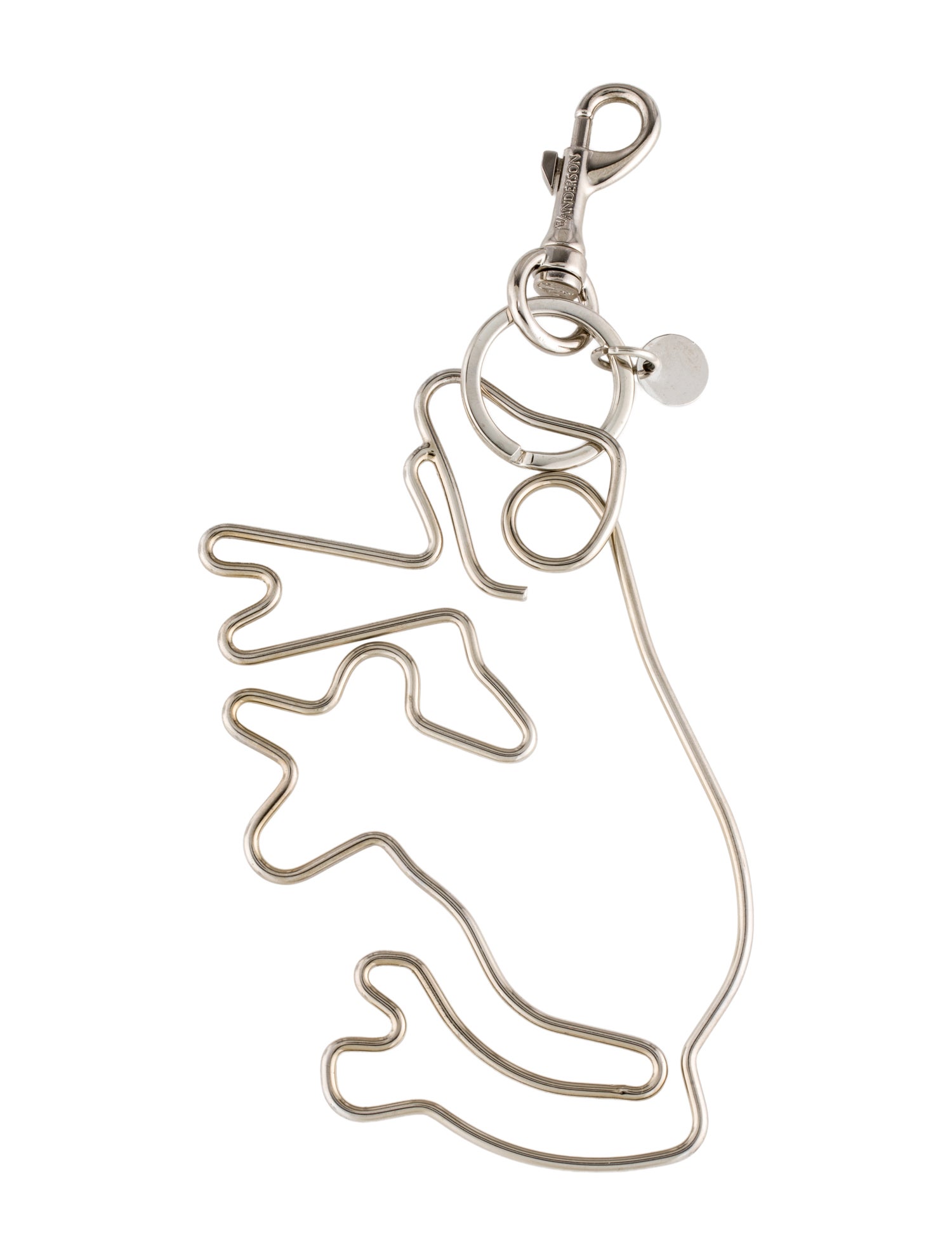 J.W. Anderson Silver-tone Metal Keychain w/Tags