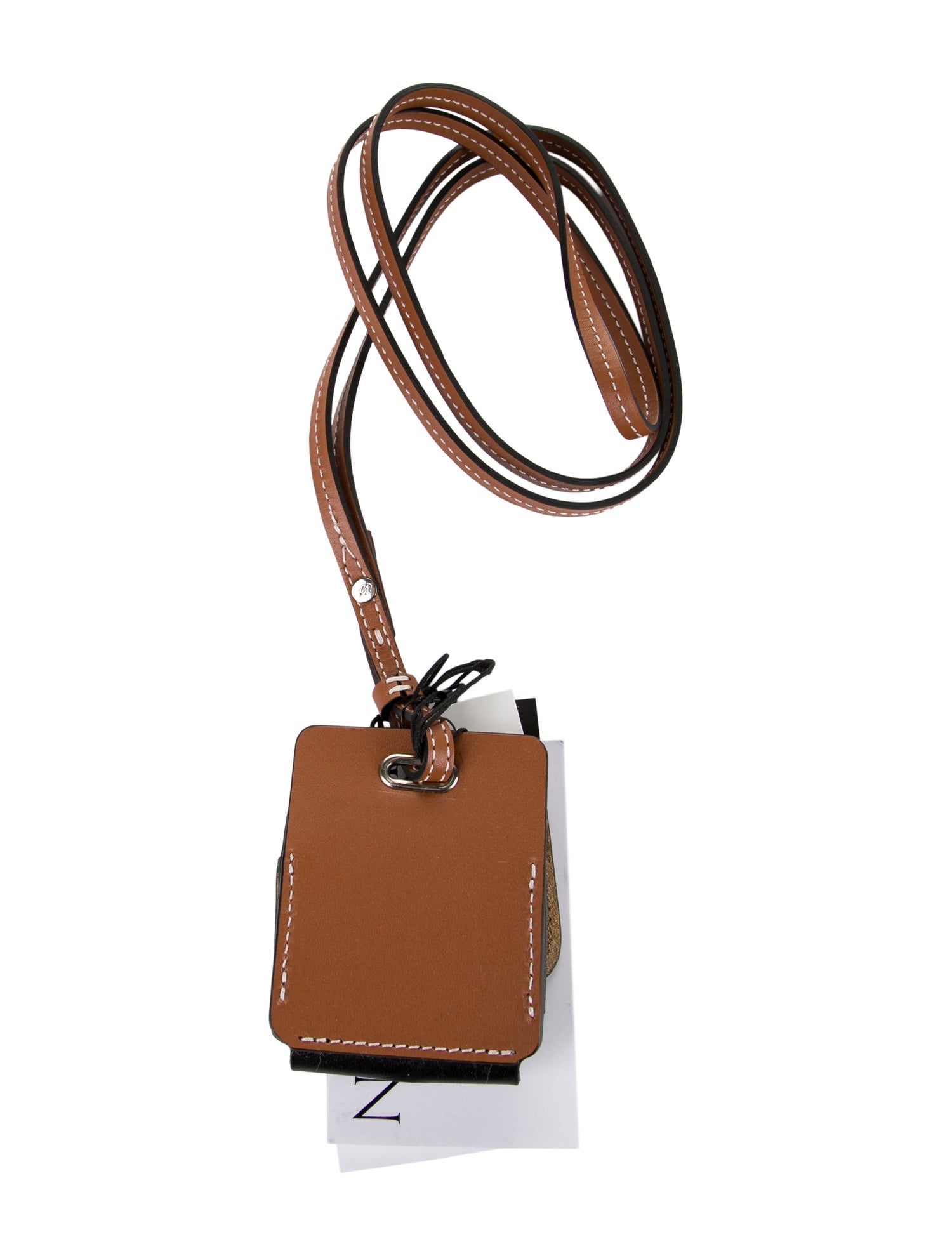 J.W. Anderson Leather Engraved Airpod Case w/Tags