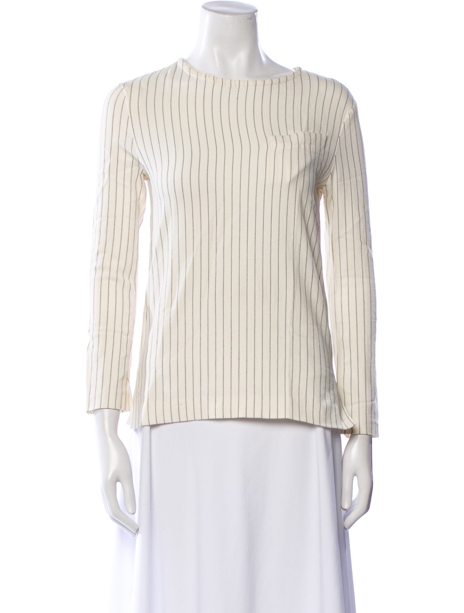 J.W. Anderson Striped Bateau Neckline Blouse