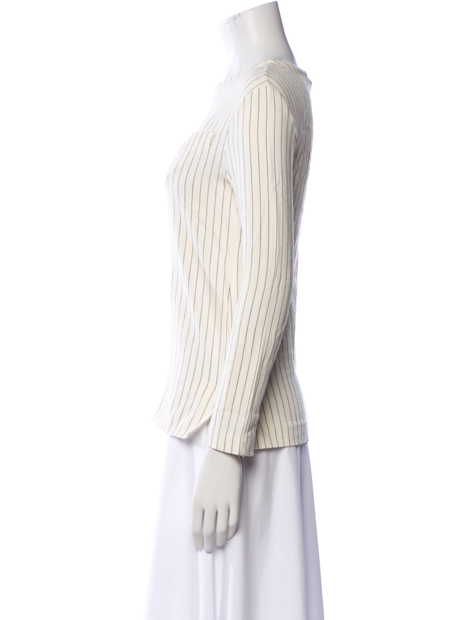 J.W. Anderson Striped Bateau Neckline Blouse