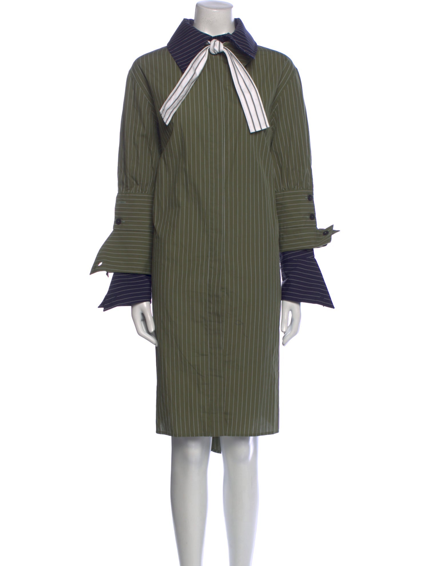 J.W. Anderson Striped Midi Length Dress