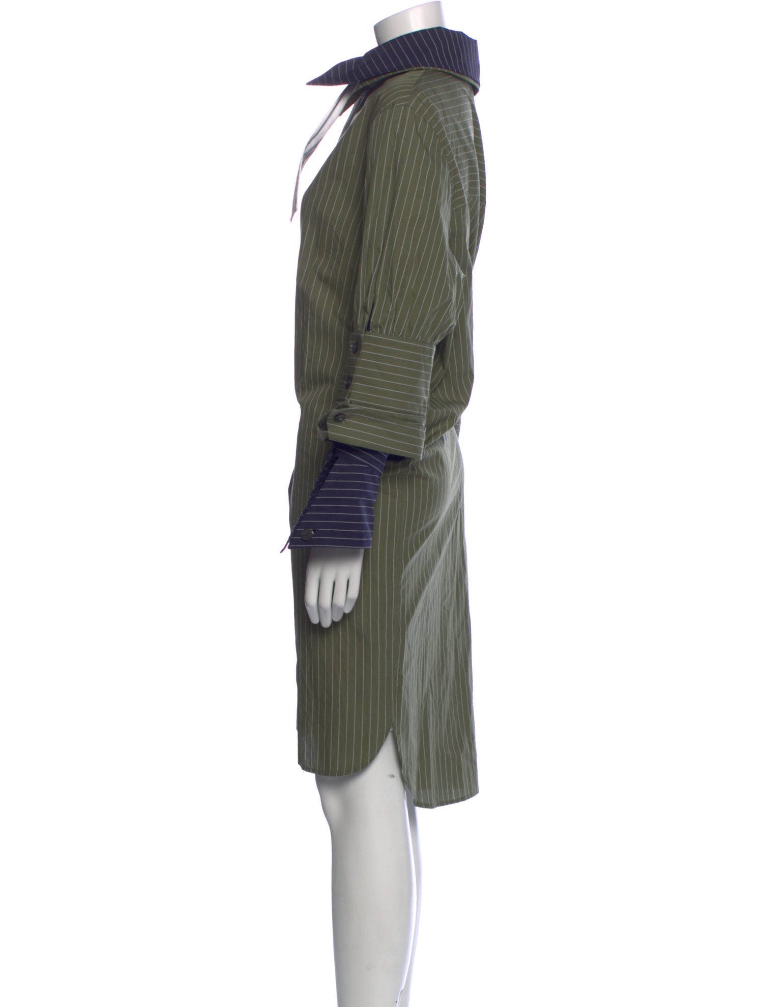 J.W. Anderson Striped Midi Length Dress