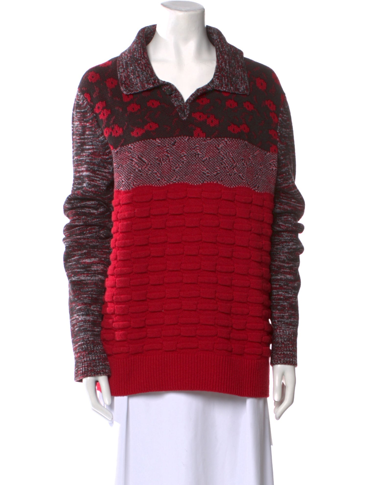 J.W. Anderson Striped Cowl Neck Sweater