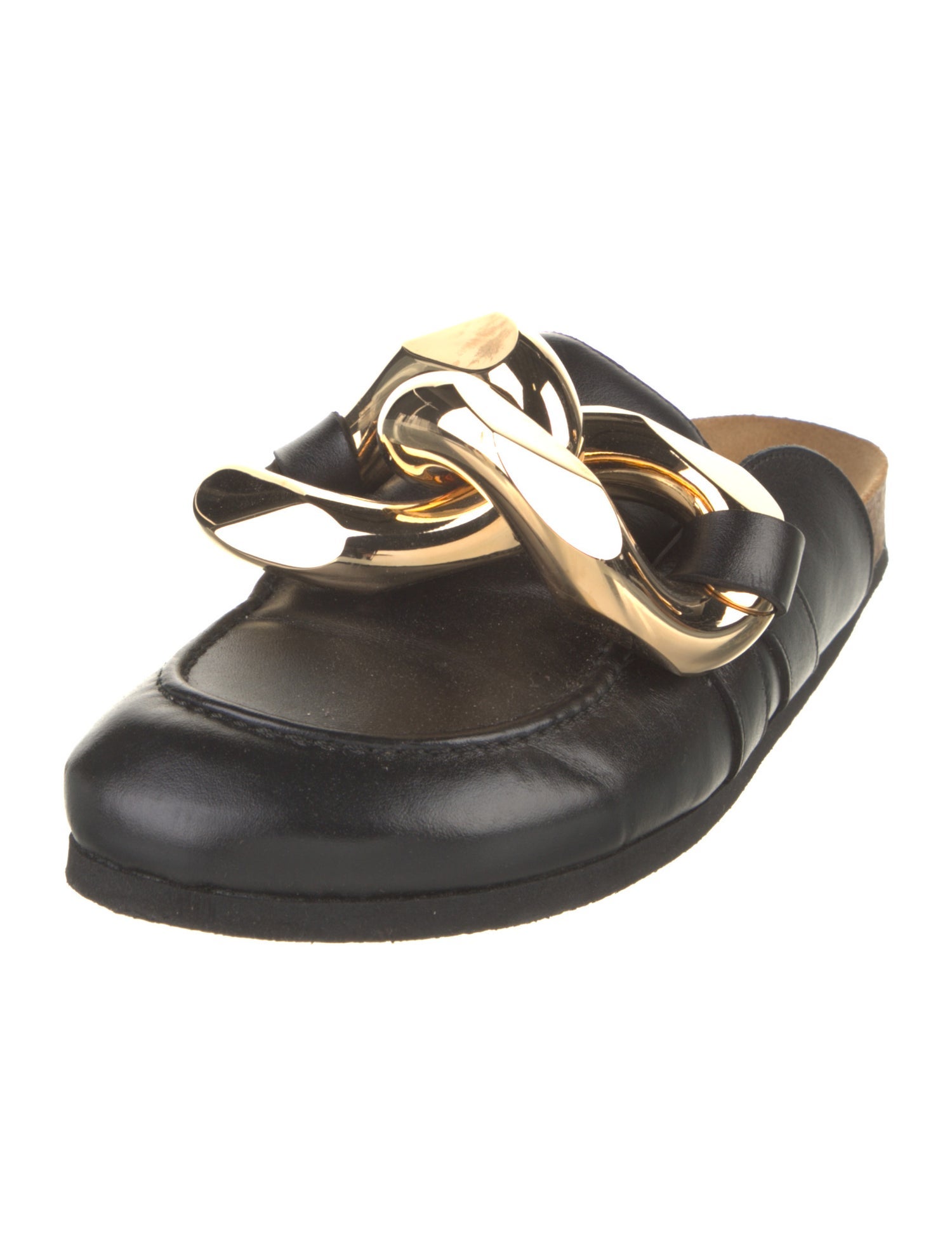 J.W. Anderson Leather Chain-Link Accents Mules