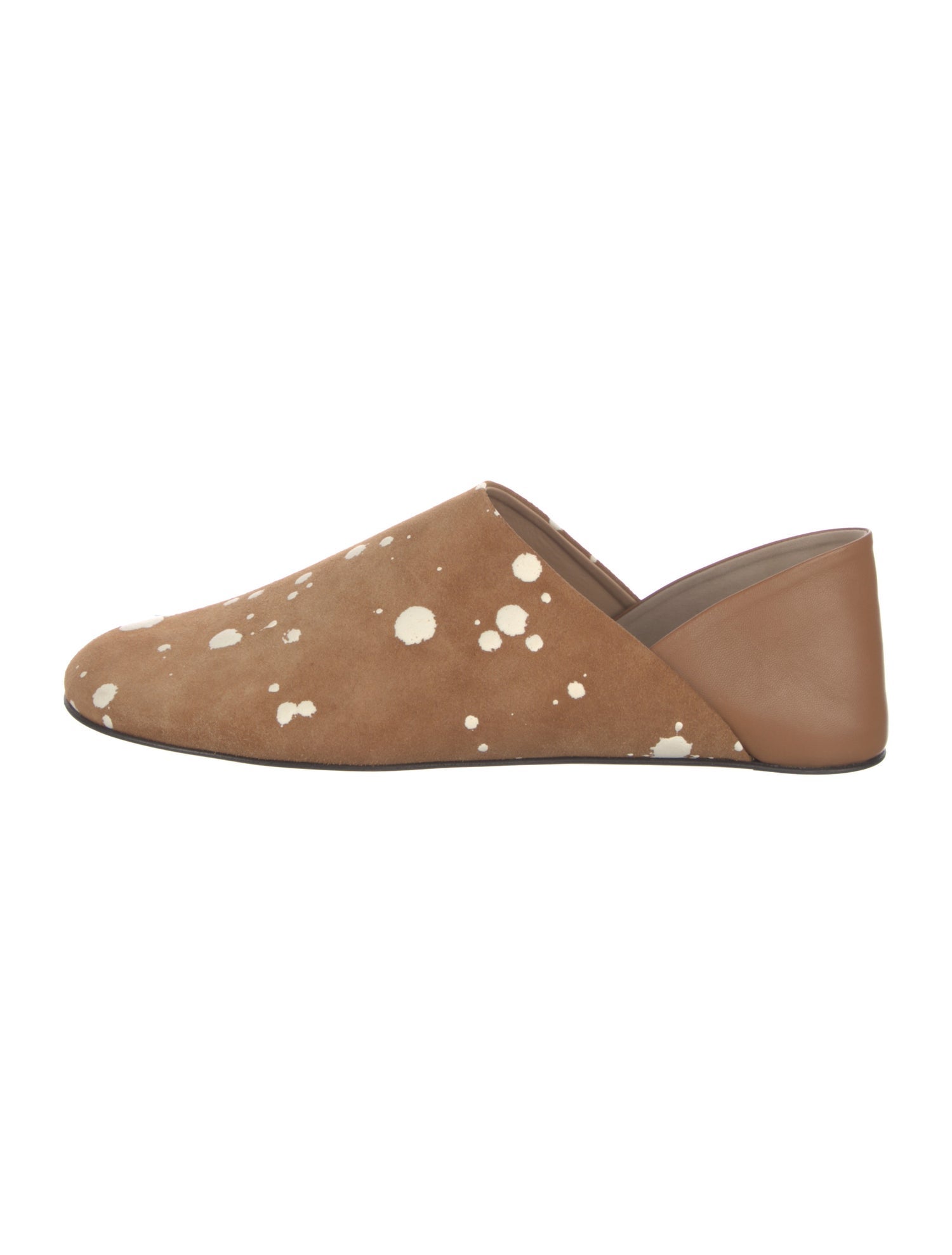 J.W. Anderson Suede Polka Dot Print Loafers
