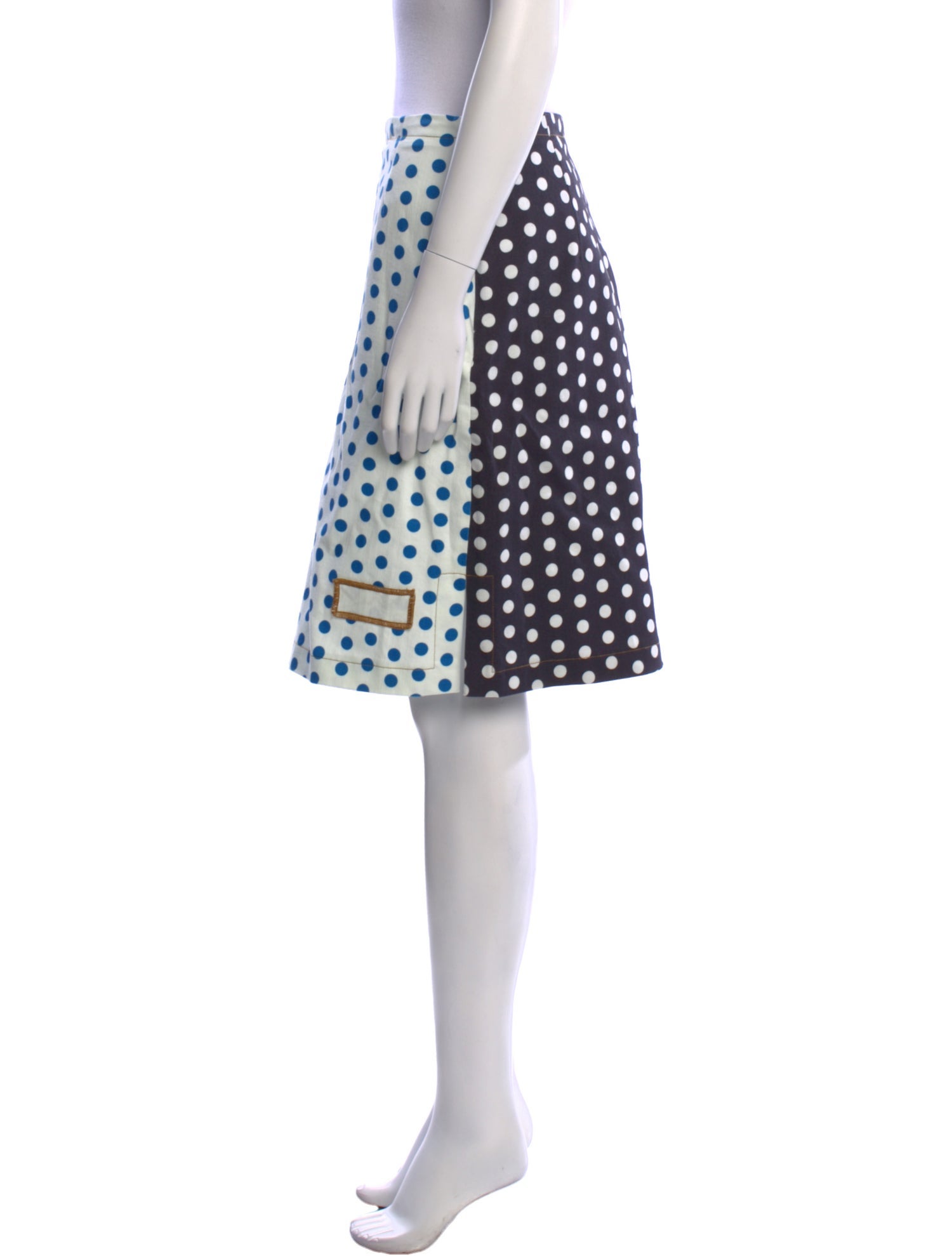 J.W. Anderson Polka Dot Print Knee-Length Skirt