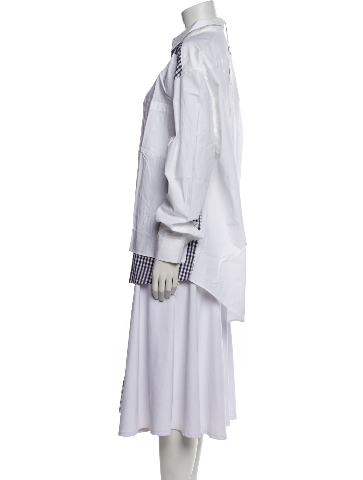 J.W. Anderson Plaid Print Long Sleeve Tunic w/ Tags