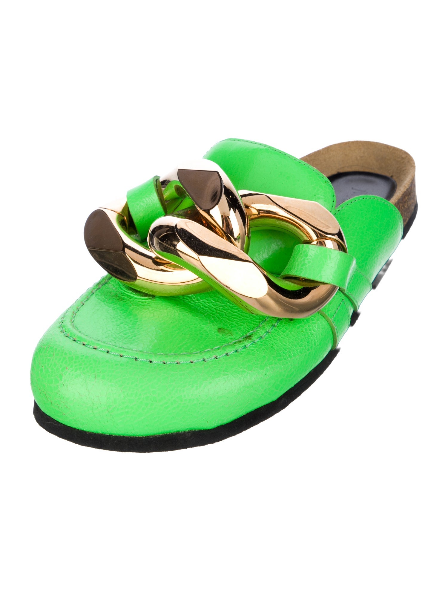 J.W. Anderson Leather Colorblock Pattern Mules