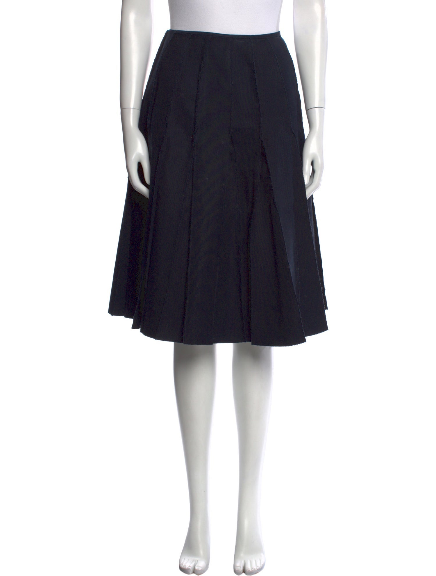 J.W. Anderson Raw-Edge Trim Knee-Length Skirt