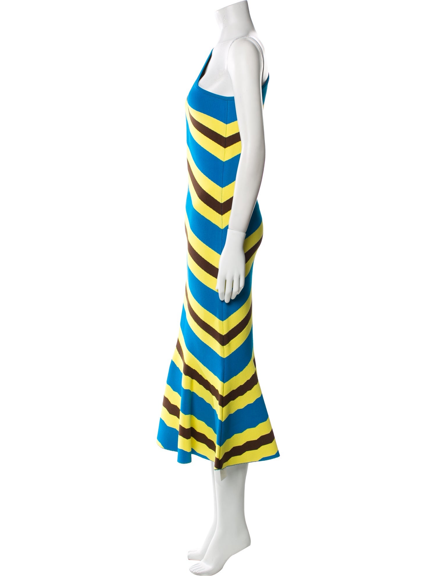J.W. Anderson Striped Long Dress