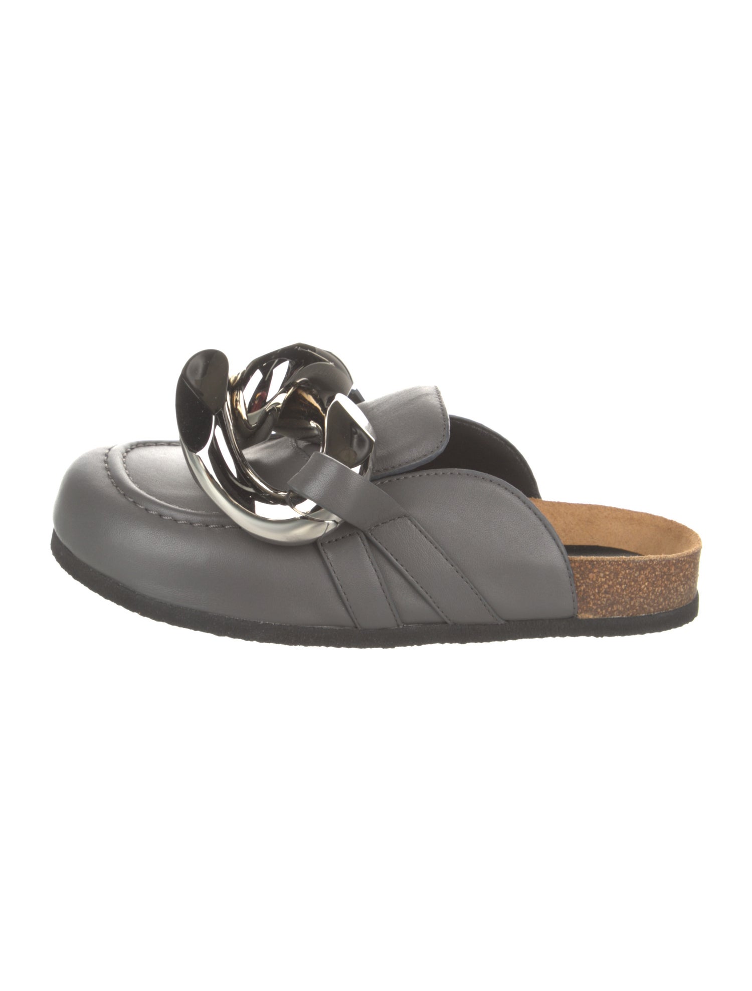 J.W. Anderson Leather Chain-Link Accents Mules