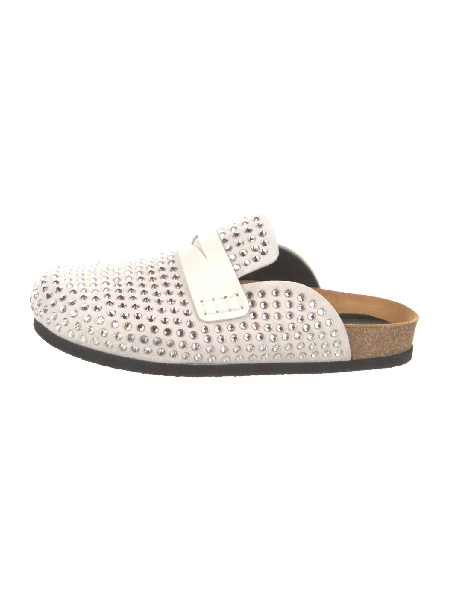 J.W. Anderson Suede Crystal Embellishments Mules