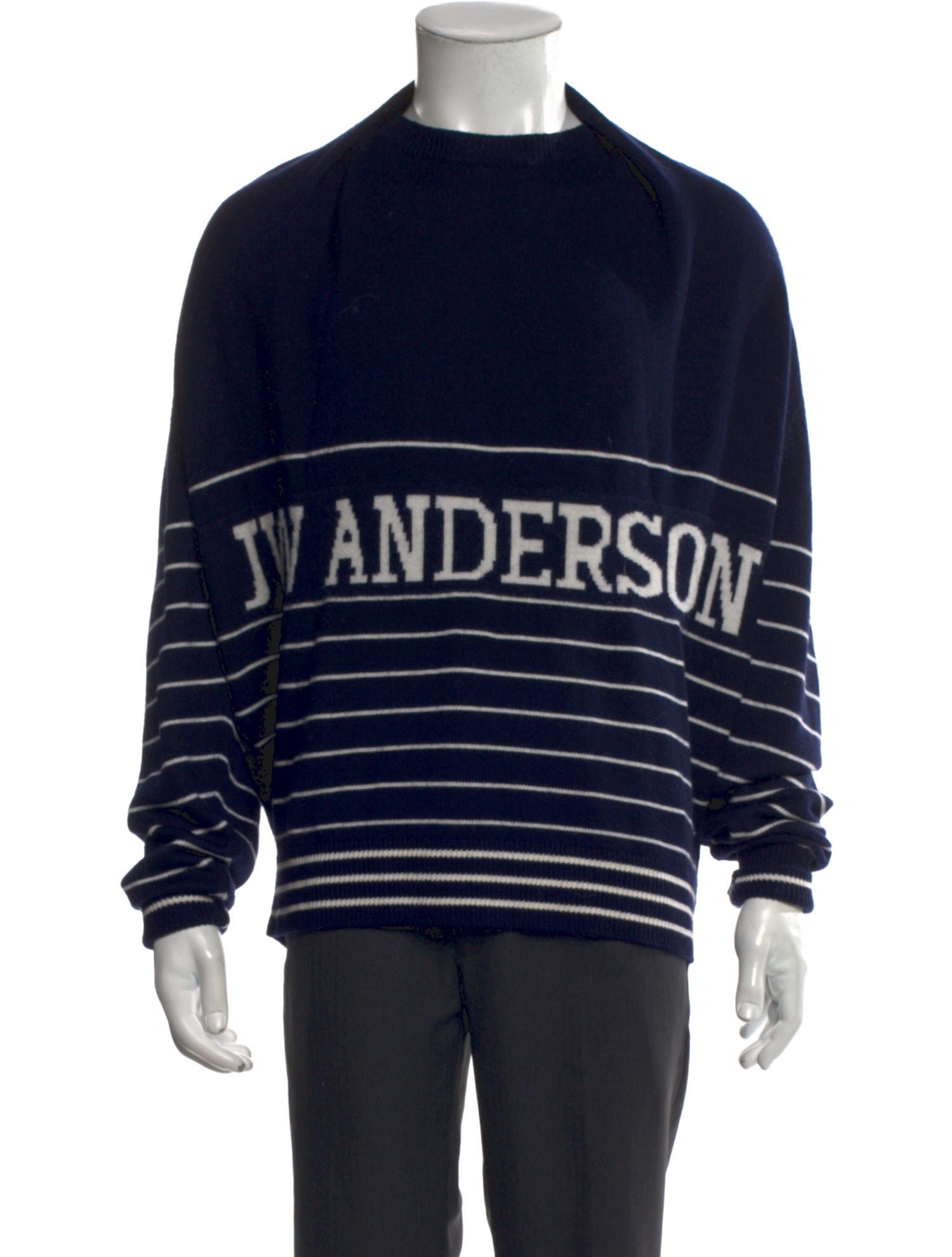 J.W. Anderson Merino Wool Graphic Print Pullover