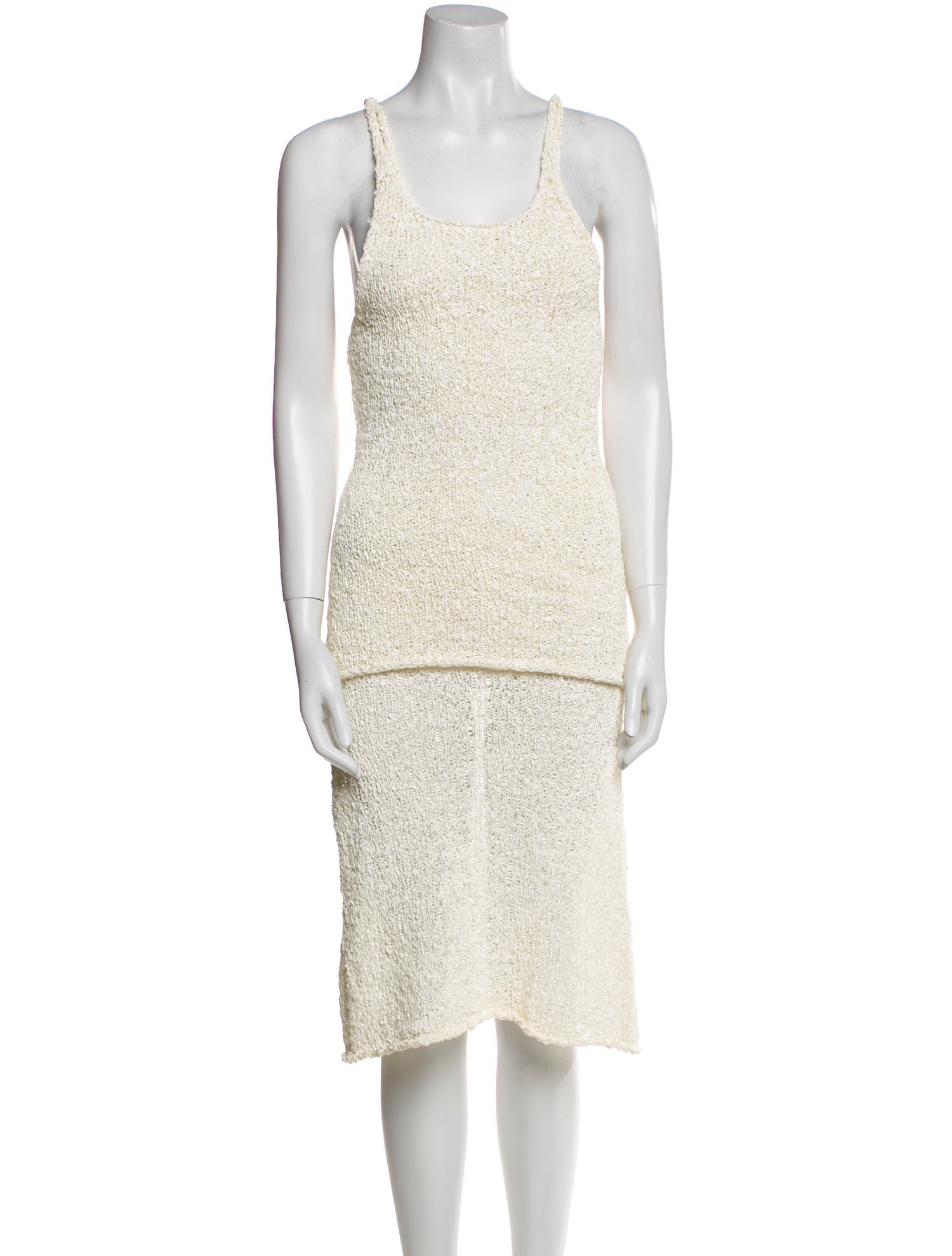 J.W. Anderson Scoop Neck Long Dress