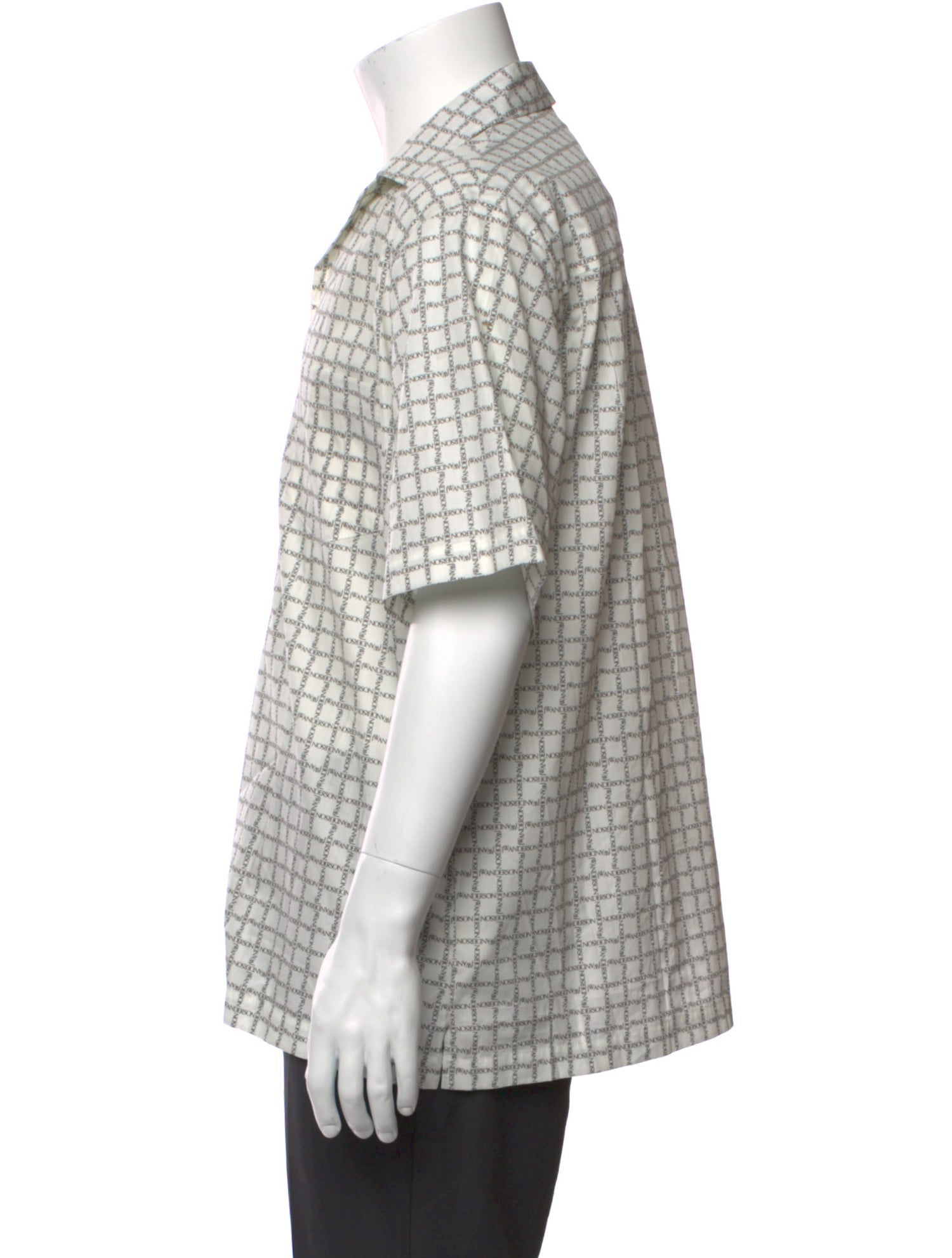 J.W. Anderson Plaid Print Short Sleeve Shirt