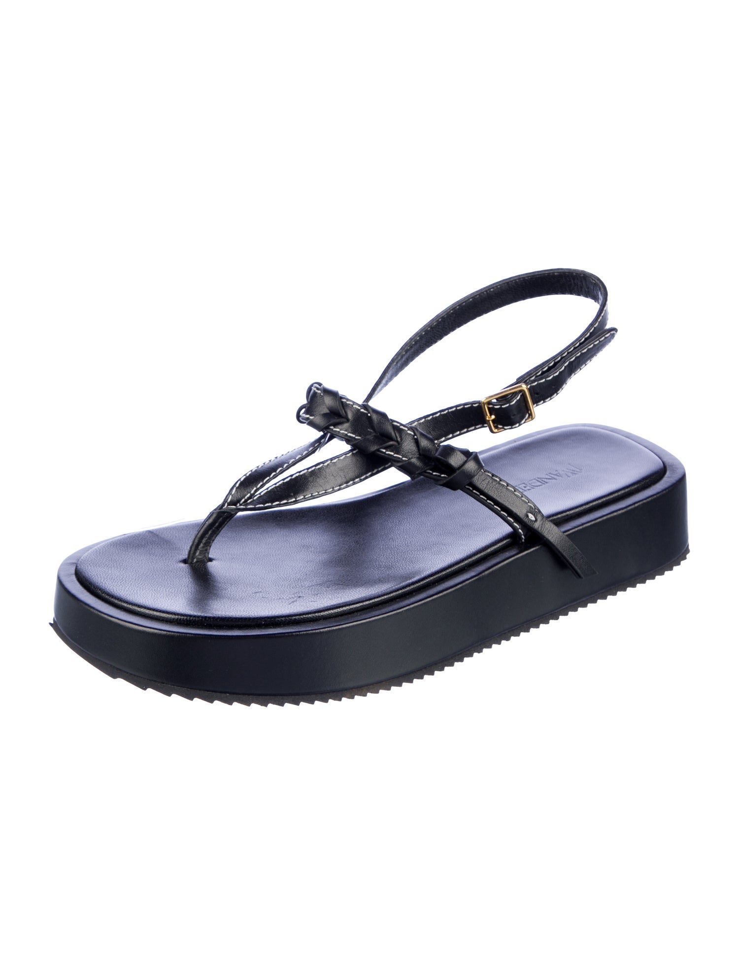 J.W. Anderson Leather T-Strap Sandals