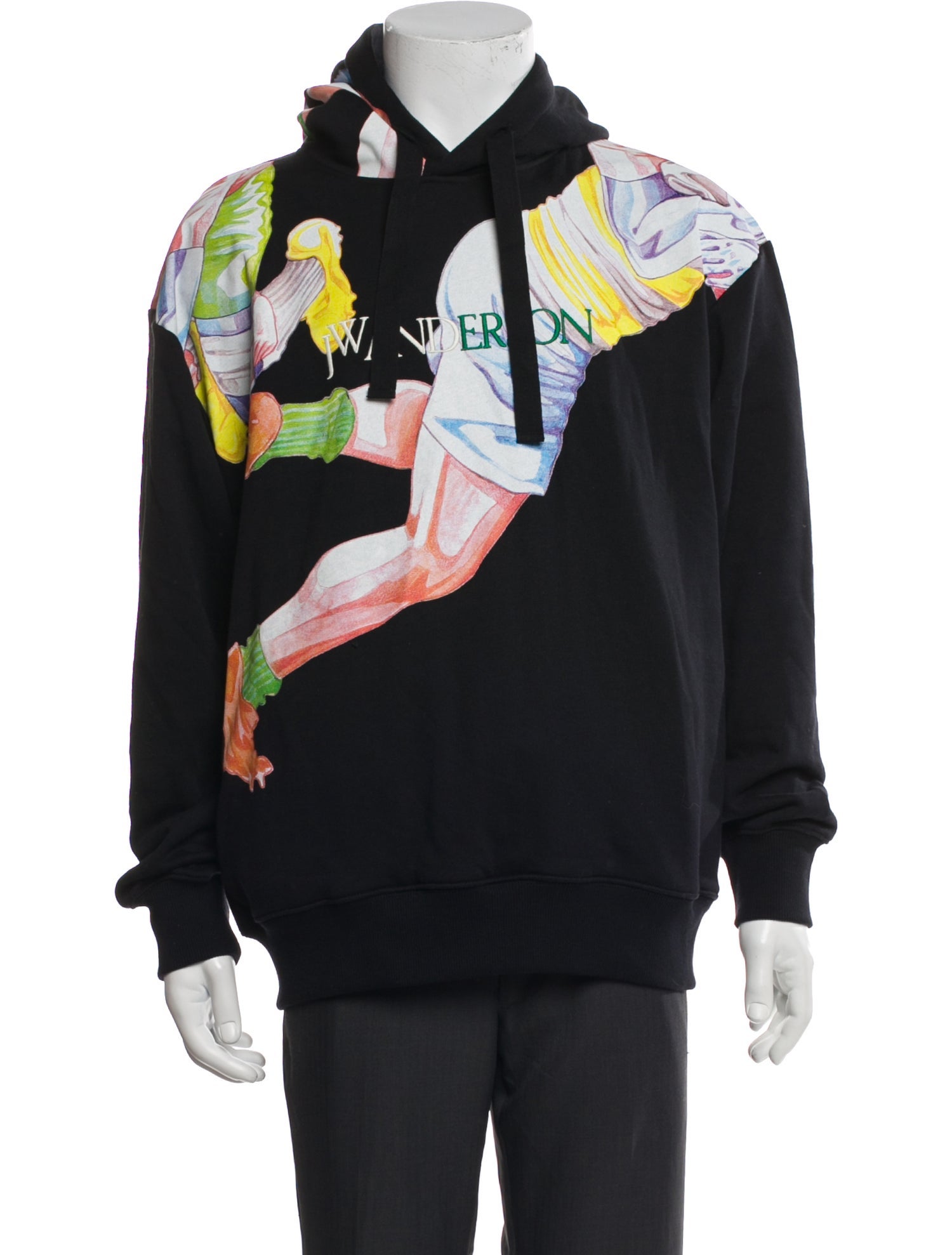 J.W. Anderson Graphic Print Crew Neck Hoodie