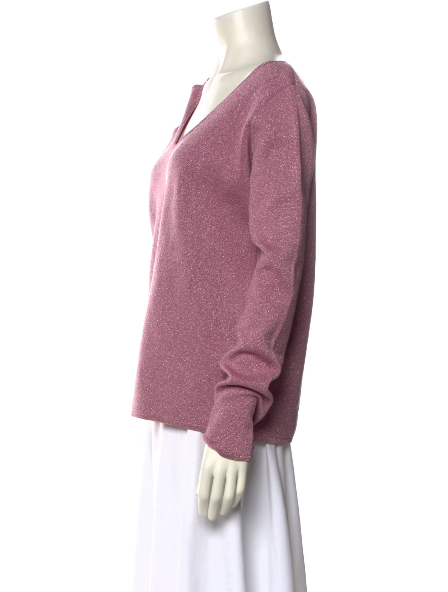 J.W. Anderson Scoop Neck Long Sleeve Sweatshirt