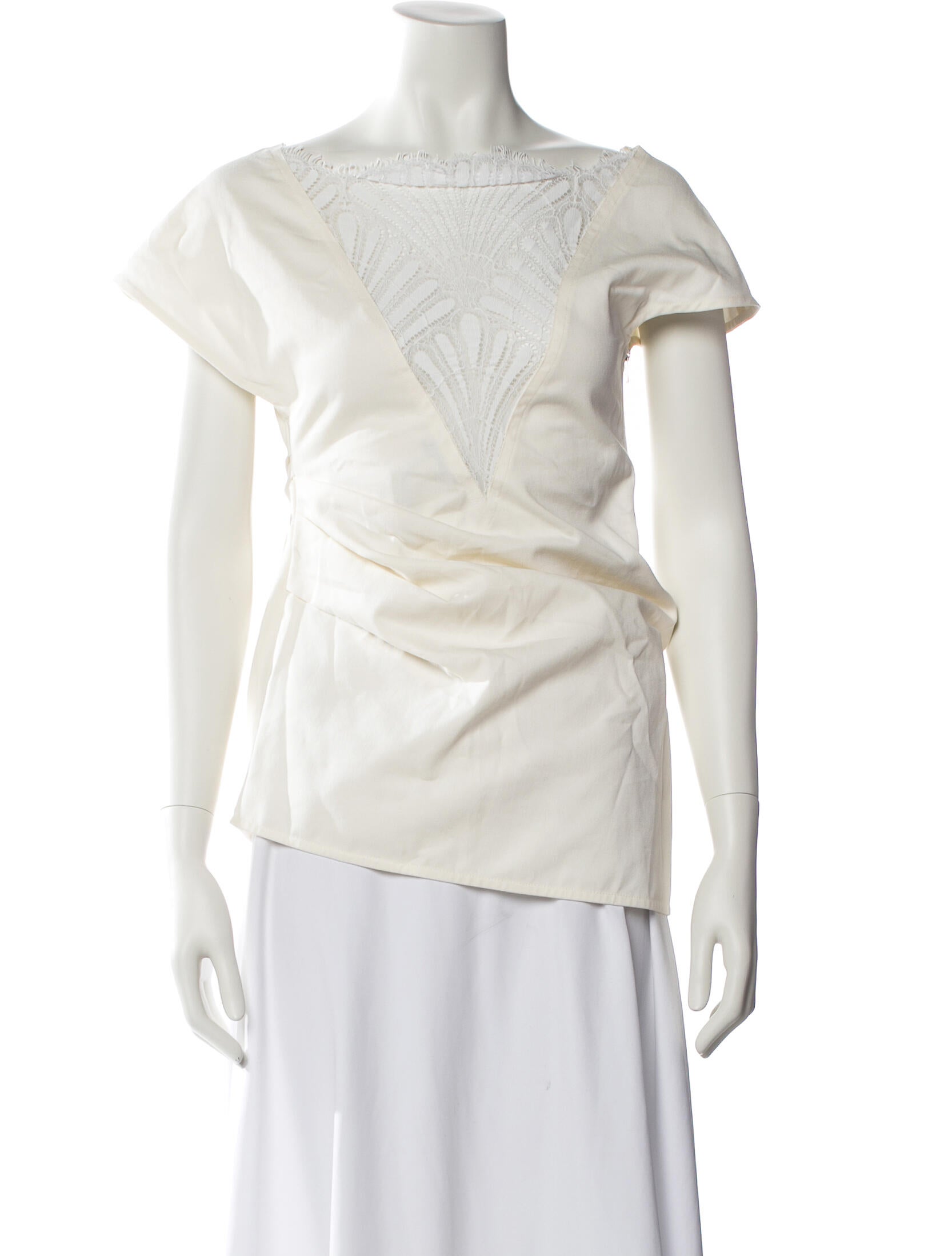 J.W. Anderson Bateau Neckline Short Sleeve Top w/ Tags