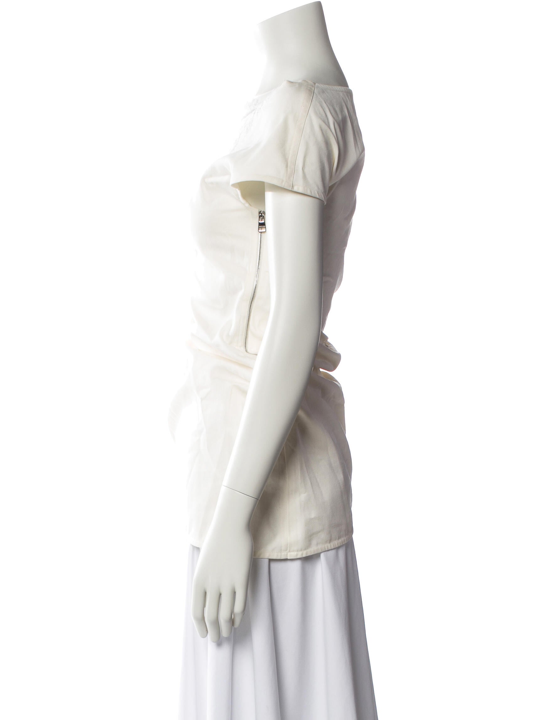 J.W. Anderson Bateau Neckline Short Sleeve Top w/ Tags