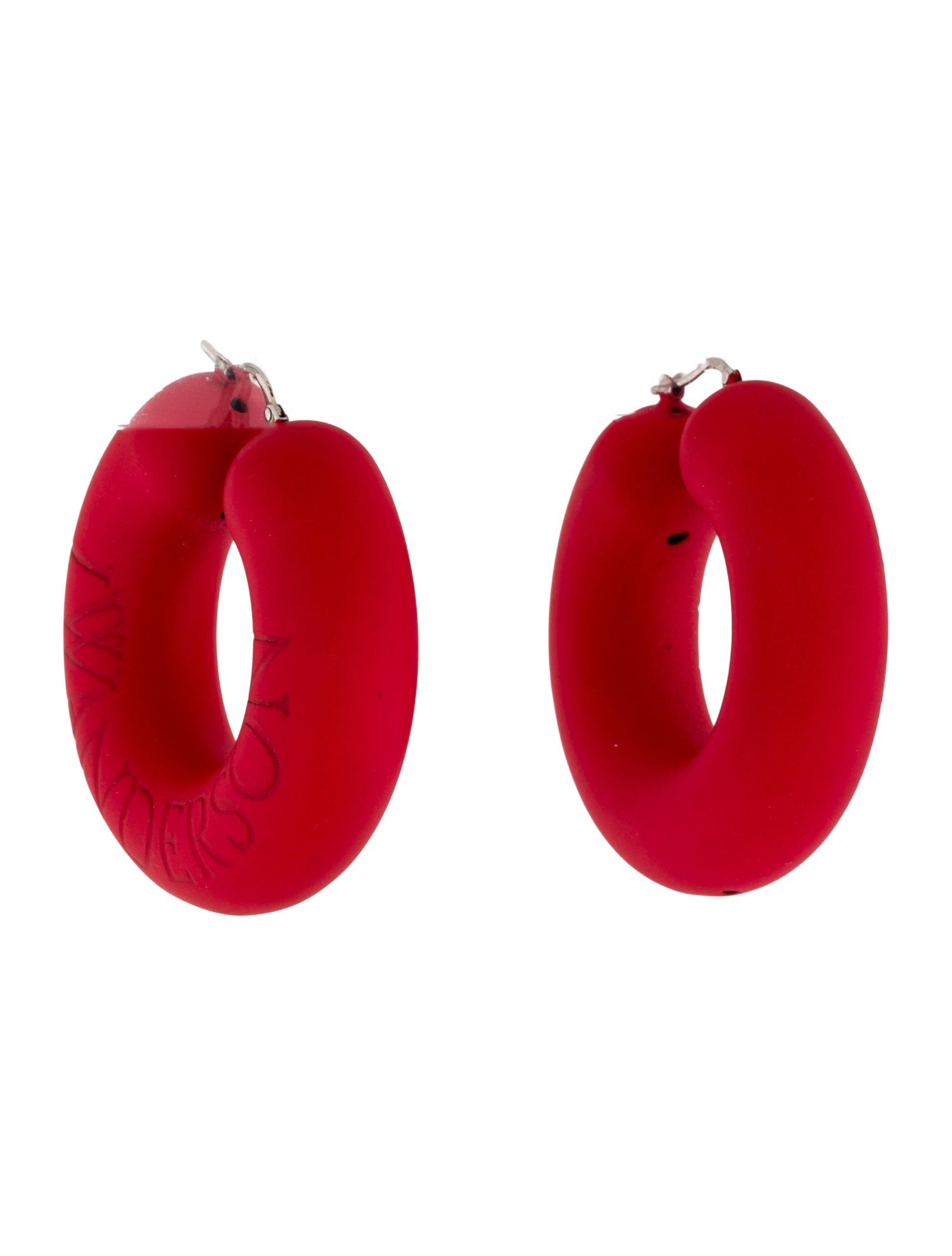 J.W. Anderson Bumper Tube Hoop Earrings