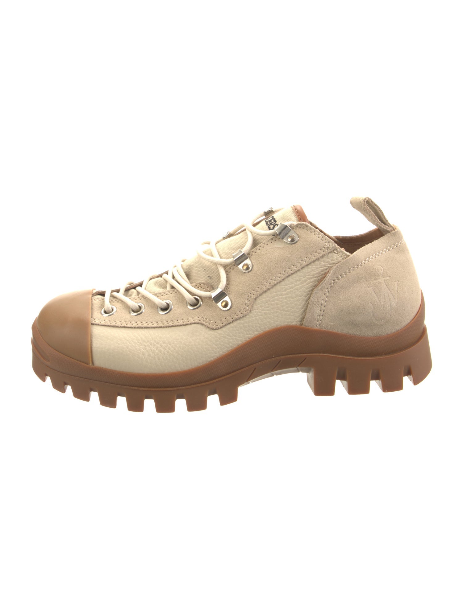 J.W. Anderson Leather Colorblock Pattern Hiking Boots