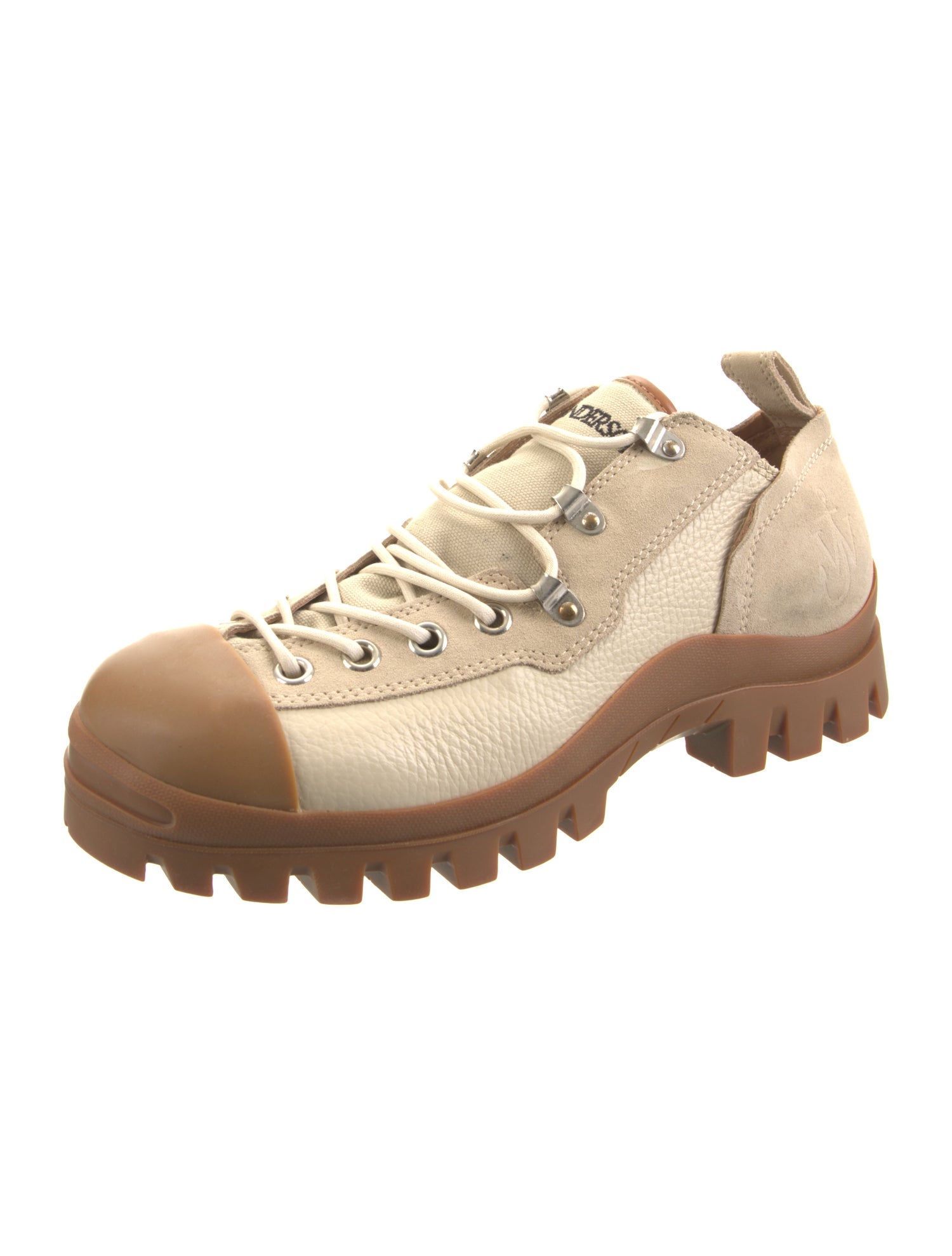 J.W. Anderson Leather Colorblock Pattern Hiking Boots
