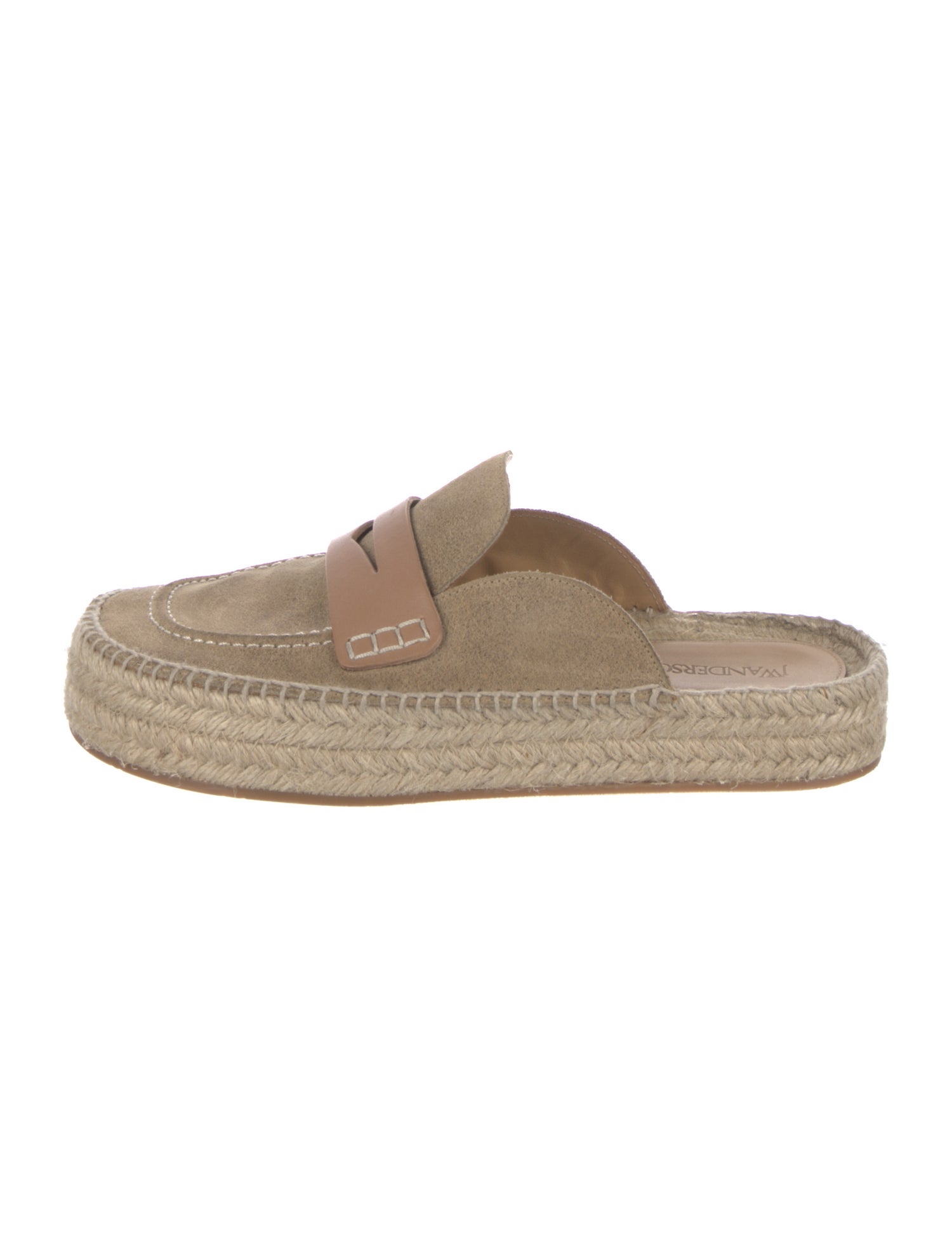 J.W. Anderson Suede Leather Trim Embellishment Espadrilles