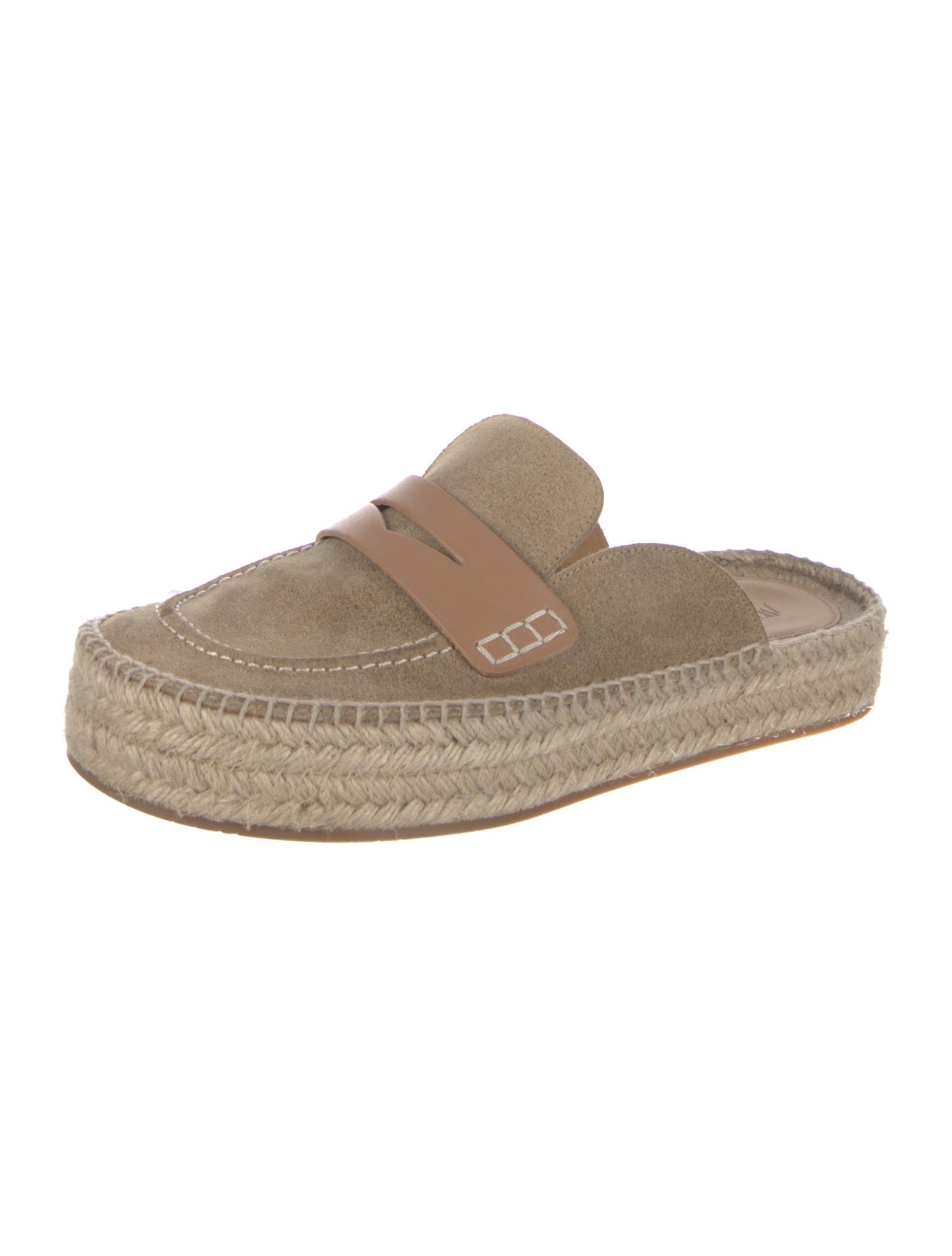 J.W. Anderson Suede Leather Trim Embellishment Espadrilles