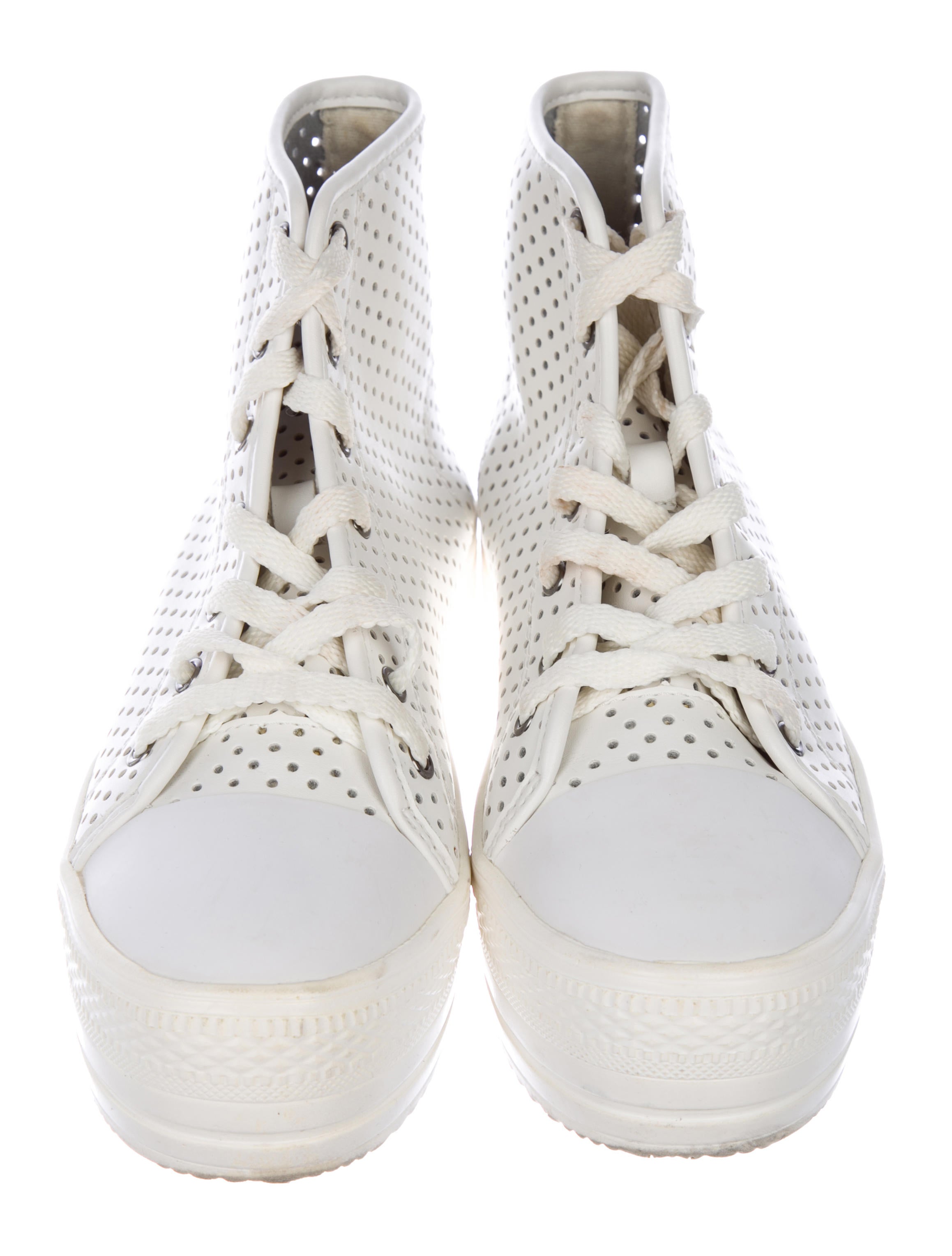 Junya Watanabe Comme des Garçons Leather Perforated Sneakers