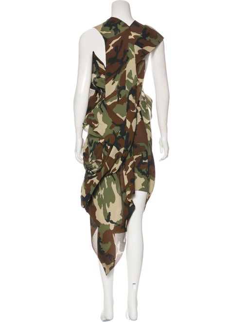Junya Watanabe Comme des Garçons Camo Print Plissé Dress