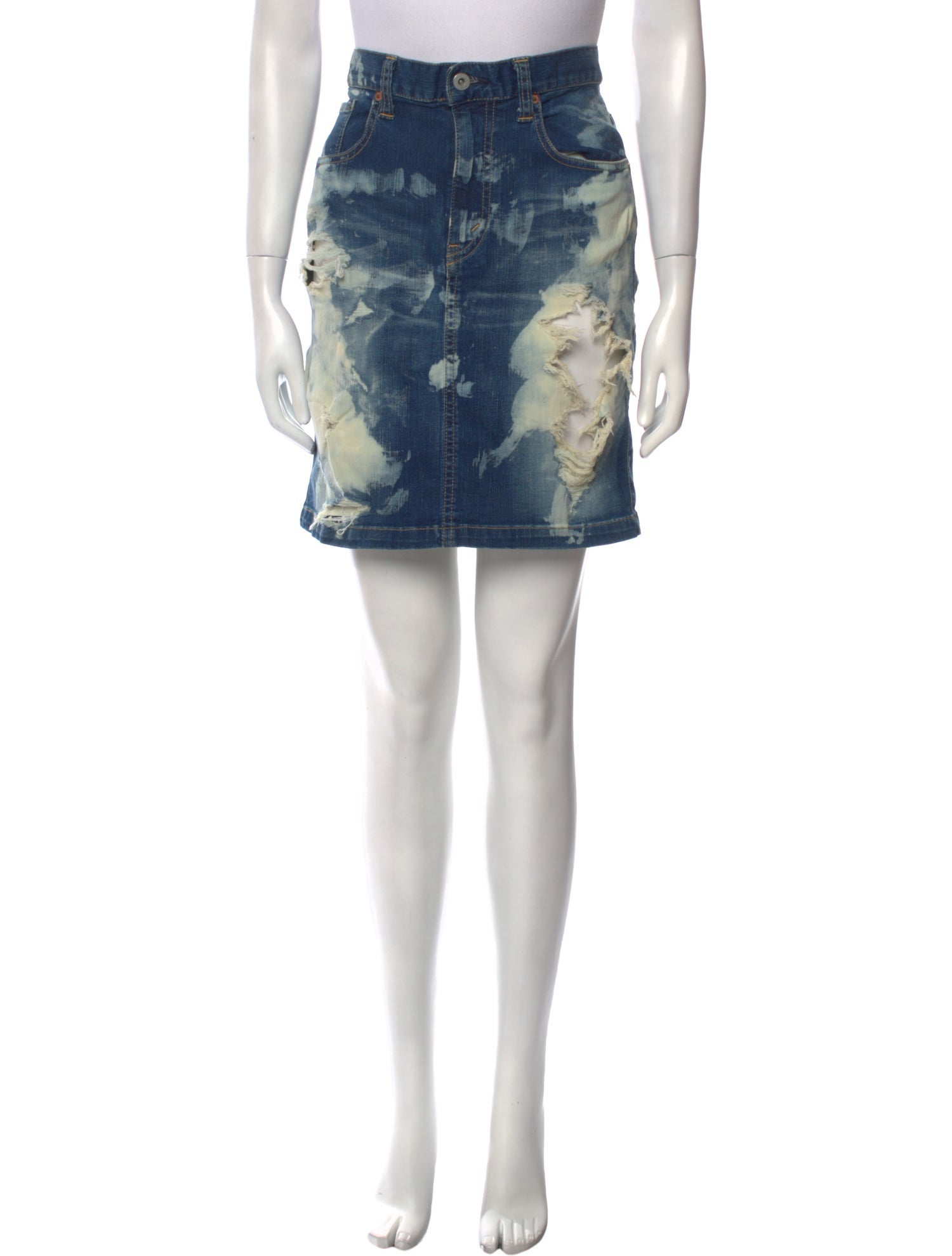 Junya Watanabe Comme des Garçons Tie-Dye Print Mini Skirt