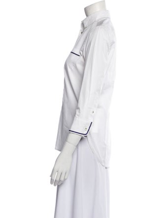 Junya Watanabe Comme des Garçons Three-Quarter Sleeve Button-Up Top