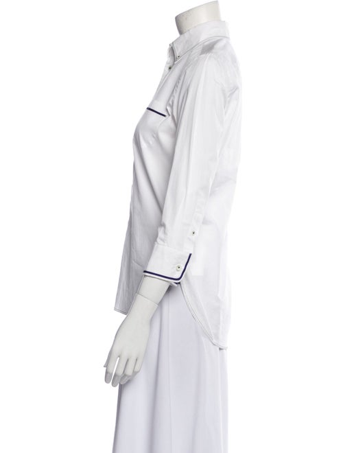 Junya Watanabe Comme des Garçons Three-Quarter Sleeve Button-Up Top