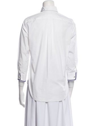 Junya Watanabe Comme des Garçons Three-Quarter Sleeve Button-Up Top