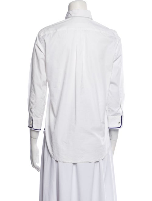 Junya Watanabe Comme des Garçons Three-Quarter Sleeve Button-Up Top