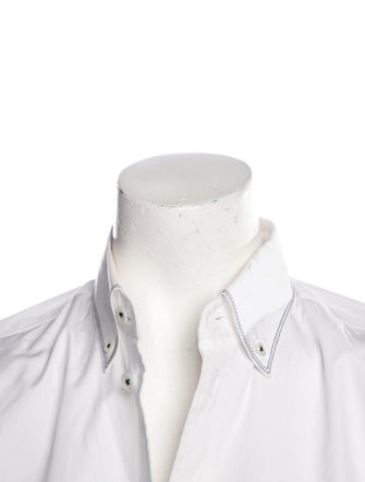 Junya Watanabe Comme des Garçons Three-Quarter Sleeve Button-Up Top
