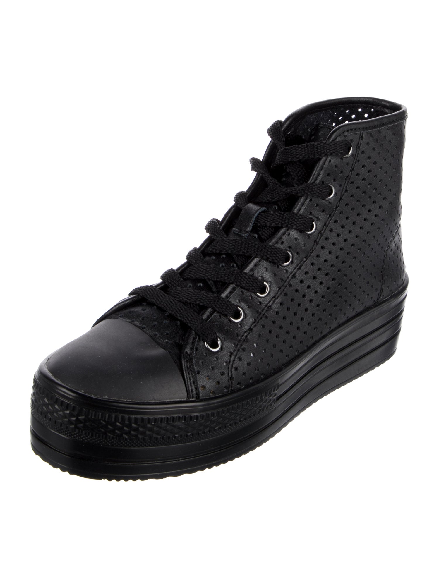 Junya Watanabe Comme des Garçons Leather Wedge Sneakers