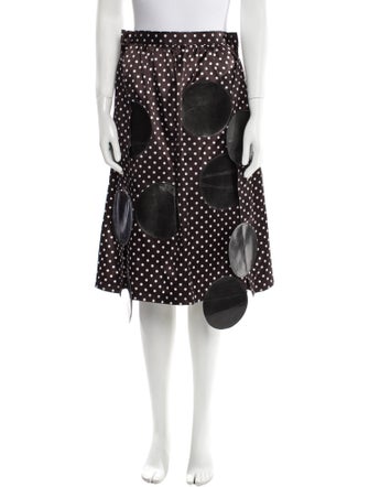 Junya Watanabe Comme des Garçons Vintage Knee-Length Skirt Black