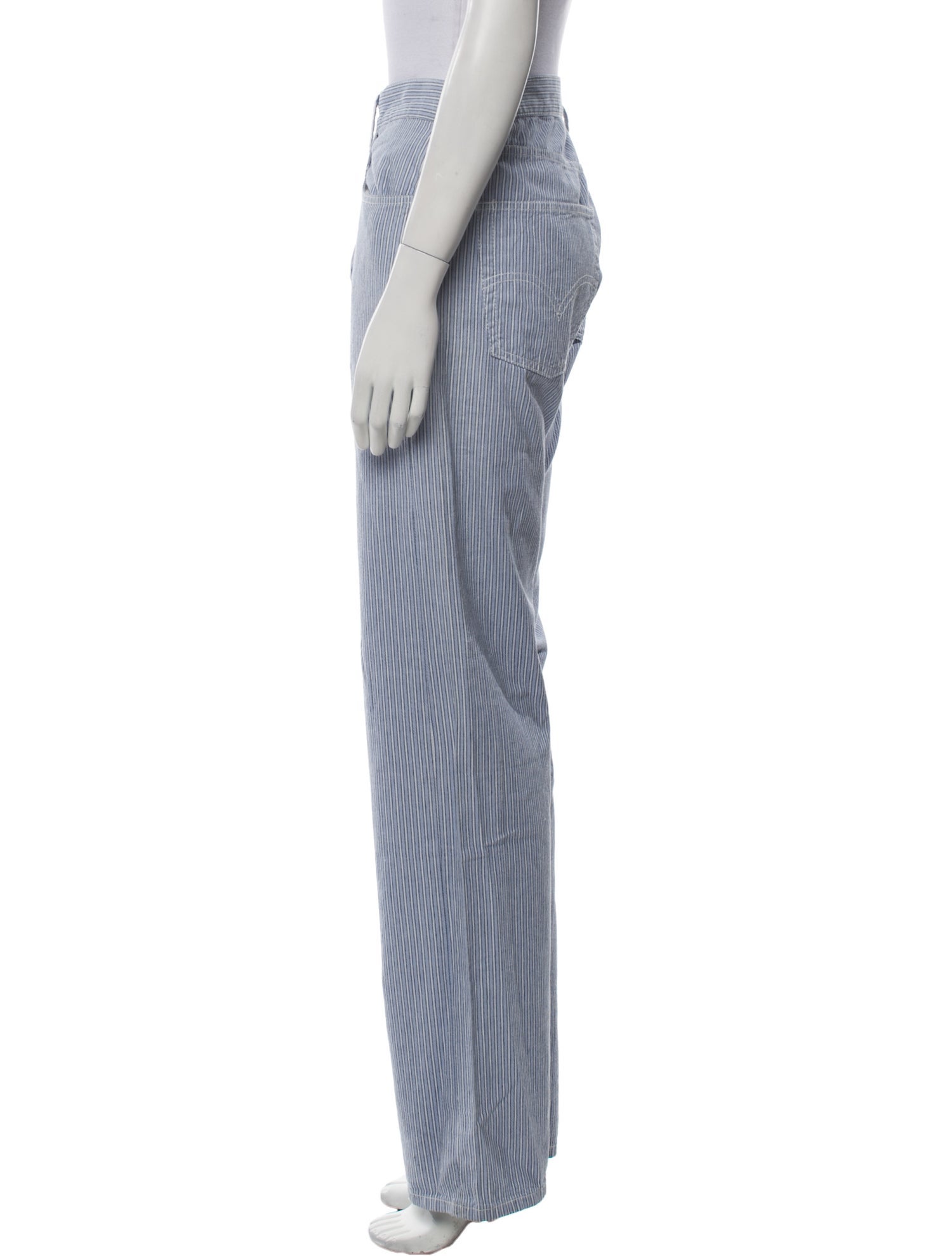 Junya Watanabe Comme des Garçons Striped Wide Leg Pants