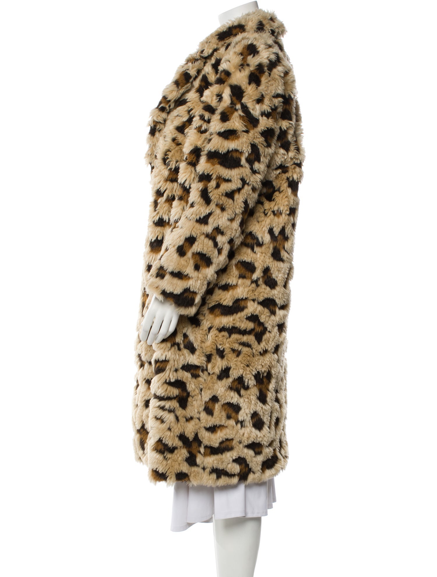 Junya Watanabe Comme des Garçons 2018 Animal Print Faux Fur Coat