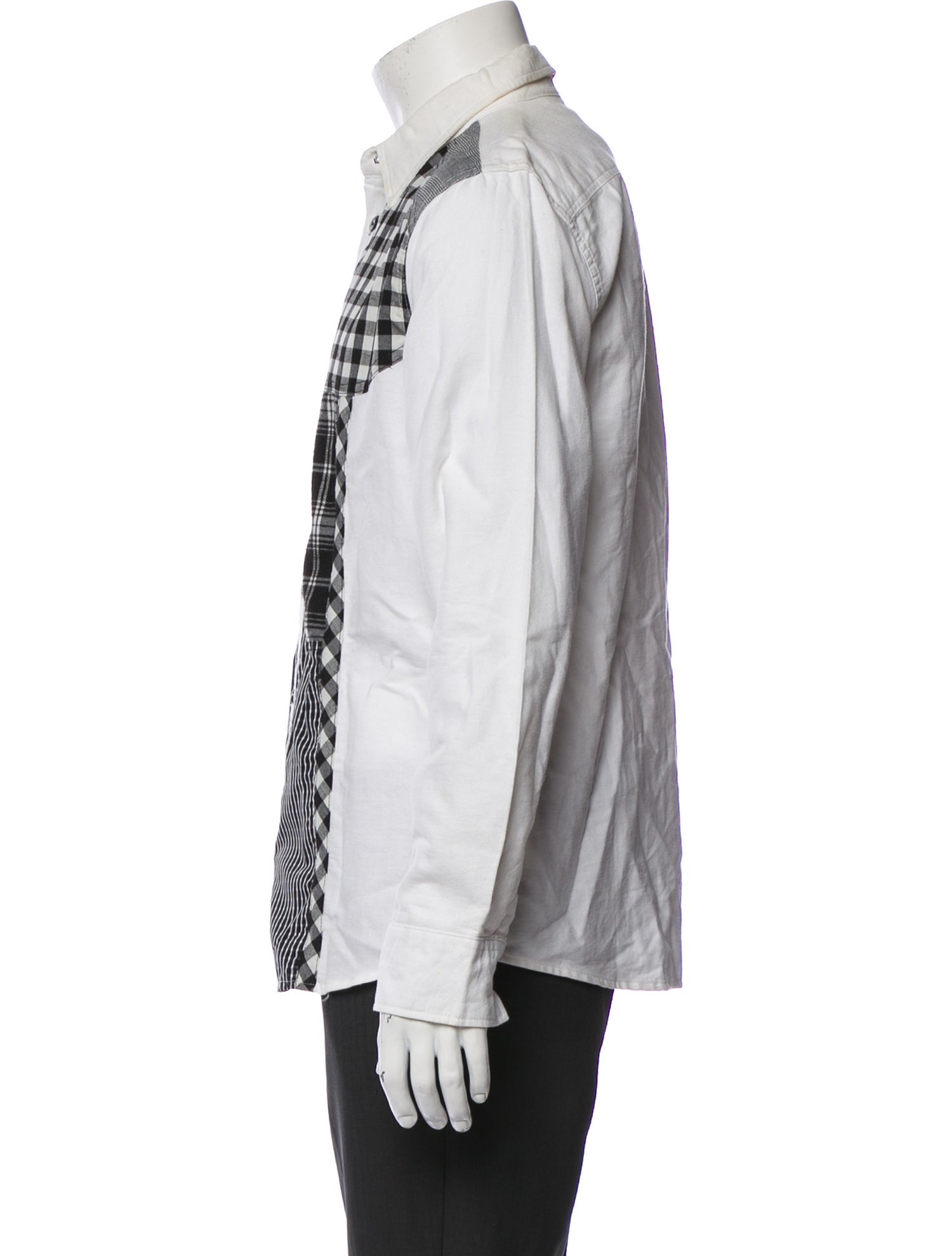 Junya Watanabe Comme des Garçons Plaid Print Long Sleeve Shirt