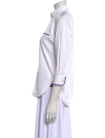 Junya Watanabe Comme des Garçons Three-Quarter Sleeve Button-Up Top