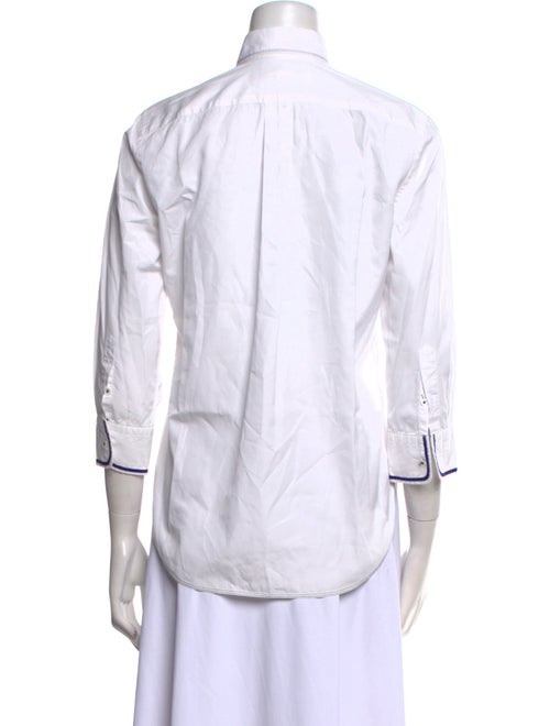 Junya Watanabe Comme des Garçons Three-Quarter Sleeve Button-Up Top
