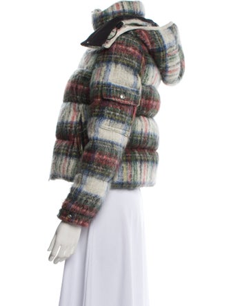 Junya Watanabe Comme des Garçons Mohair Plaid Print Down Jacket