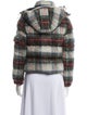 Junya Watanabe Comme des Garçons Mohair Plaid Print Down Jacket