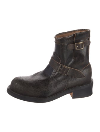 Junya Watanabe Comme des Garçons Suede Moto Boots