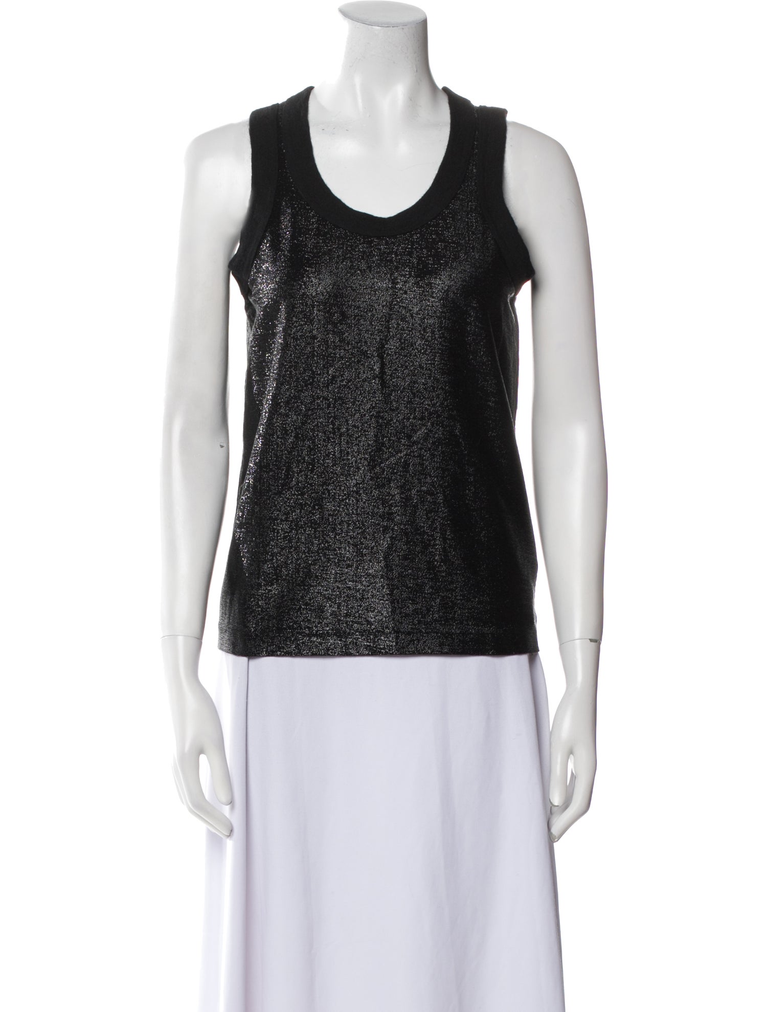 Junya Watanabe Comme des Garçons Scoop Neck Sleeveless Top