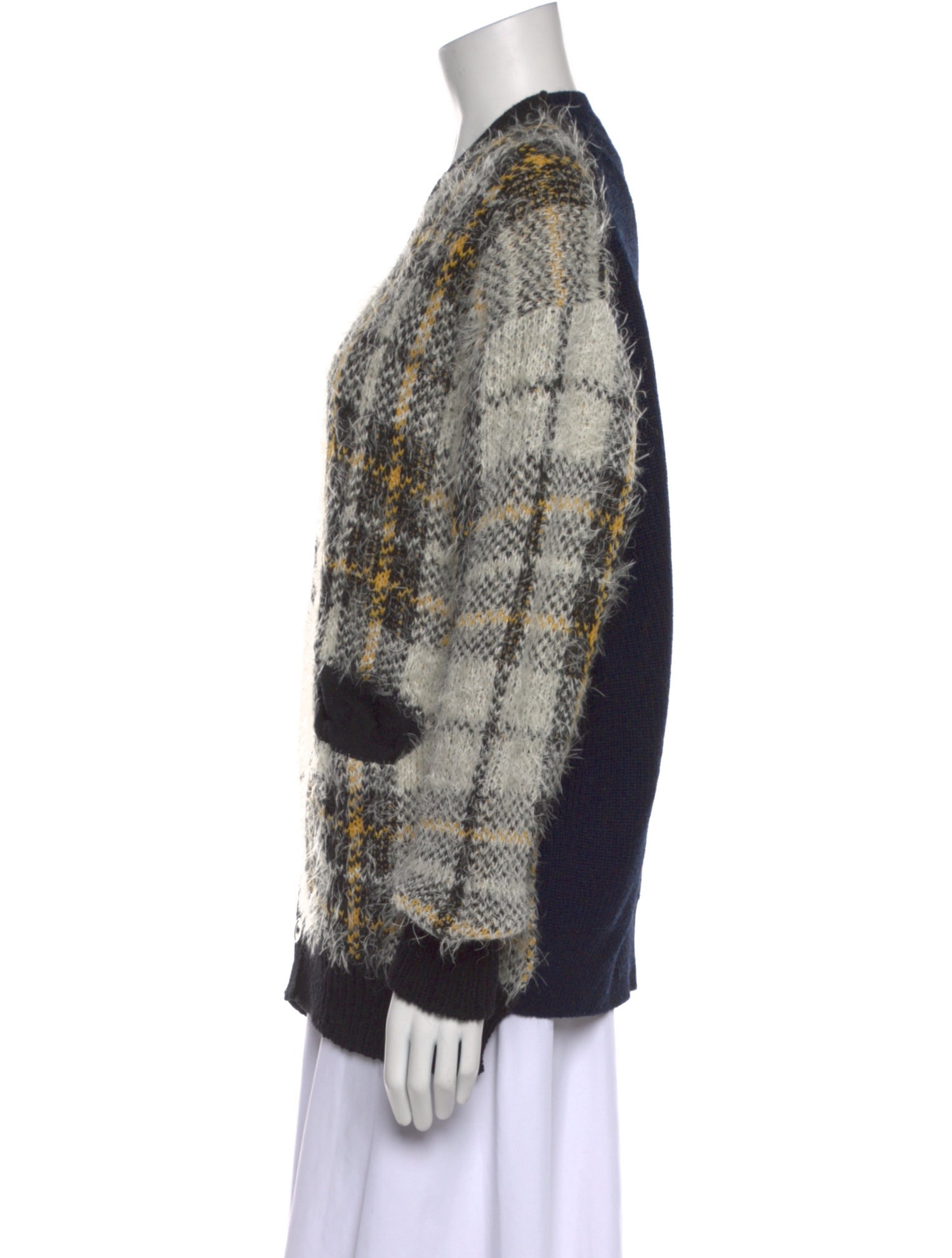Junya Watanabe Comme des Garçons Wool Plaid Print Sweater