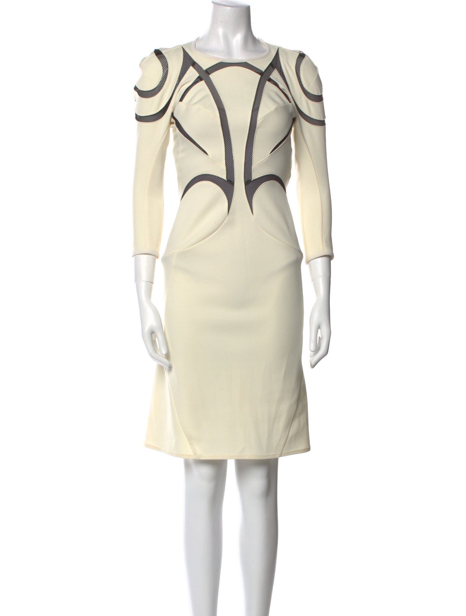 Junya Watanabe Comme des Garçons Bateau Neckline Knee-Length Dress